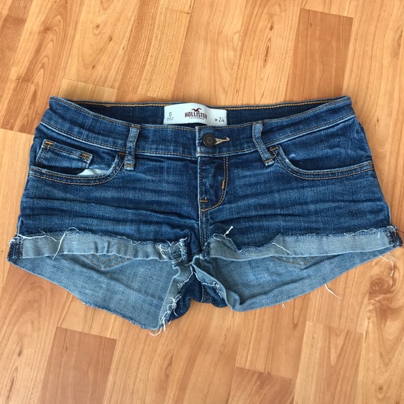 Hollister Pants - HOLLISTER cut off blue jean shorts Size 0 W 24